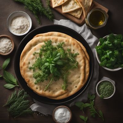 Armenian Herb-Stuffed Flatbread