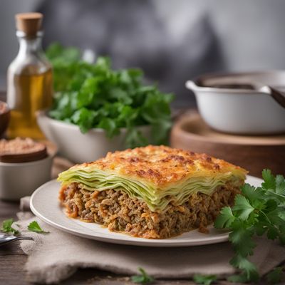 Armenian Layered Cabbage Casserole