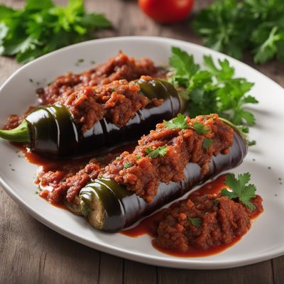 Armenian Stuffed Eggplant Rolls