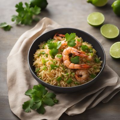 Arroz con Lima with Grilled Shrimp