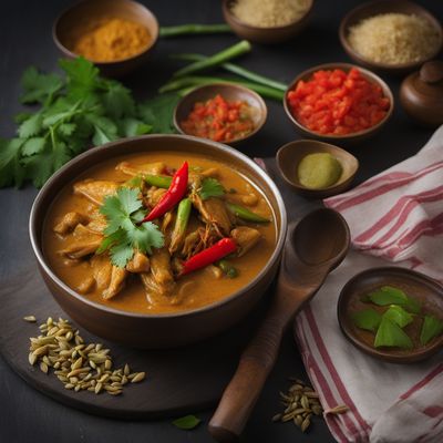 Assamese-style Chicken Curry with Bamboo Shoots