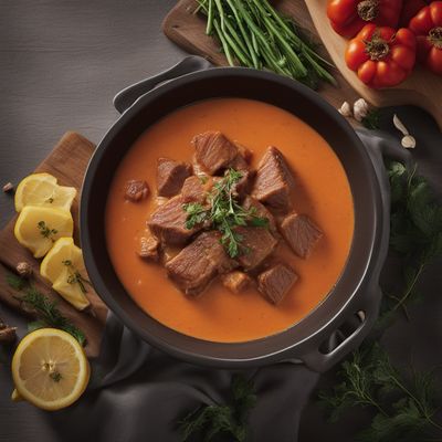 Austrian Veal Stew with Creamy Sauce