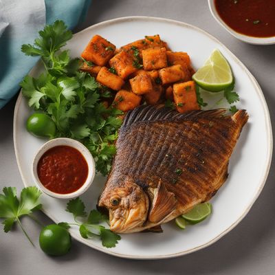 Authentic Ivorian Attiéké with Grilled Fish