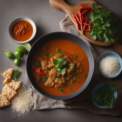 Awara Soup with Spiced Lamb