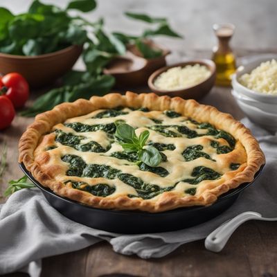 Azerbaijani-inspired Spinach and Cheese Pie