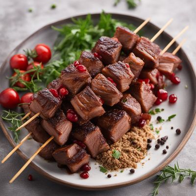 Azerbaijani-style Grilled Meat Skewers