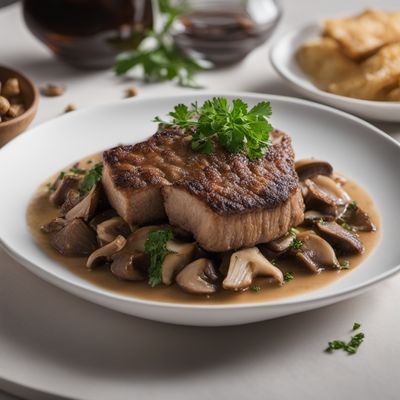 Bagnet Rossini with Truffle Mushroom Sauce