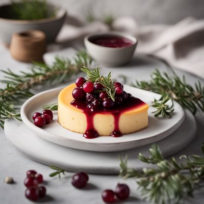 Baked Cheese with Lingonberry Sauce