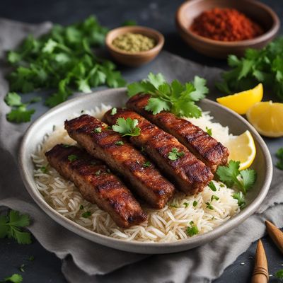 Baliq Kebab with Fragrant Rice