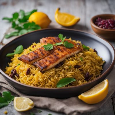 Baliq Levengi - Azerbaijani Spiced Fish Pilaf