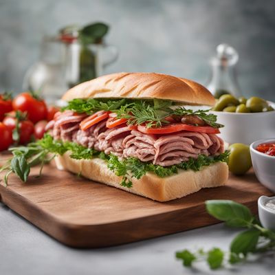 Balkan-inspired Stuffed Sandwich