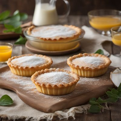 Balkan-style Coconut Custard Tart