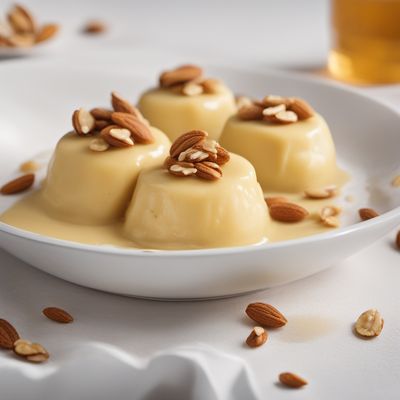 Banana Glace with Caramelized Almonds