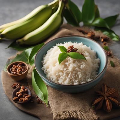 Banana Stobá with Coconut Rice