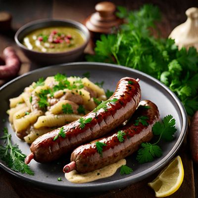 Arab-inspired Bangers and Mash