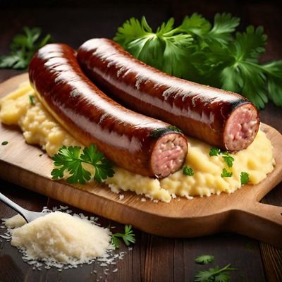 Italian Sausages with Creamy Polenta