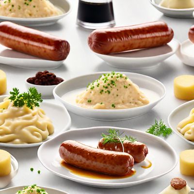 Molecular Gastronomy Bangers and Mash