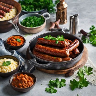 Moroccan-style Bangers and Mash