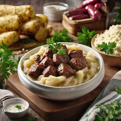 Russian-style Sausages and Mashed Potatoes