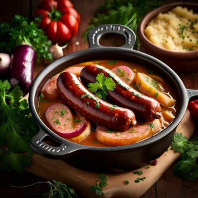 Spanish-style Bangers and Mash