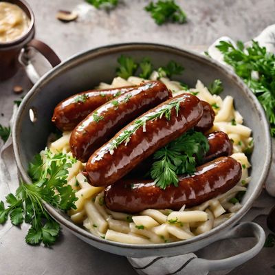 Vegan Bangers and Mash