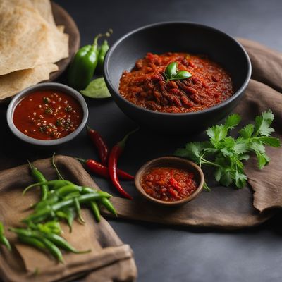 Bansh with Spiced Tomato Chutney