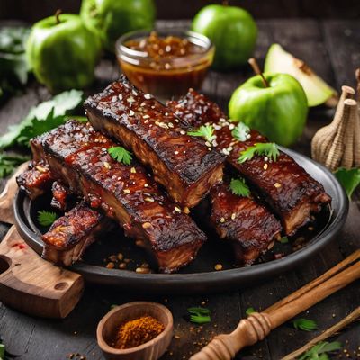 Vegan BBQ Jackfruit Ribs