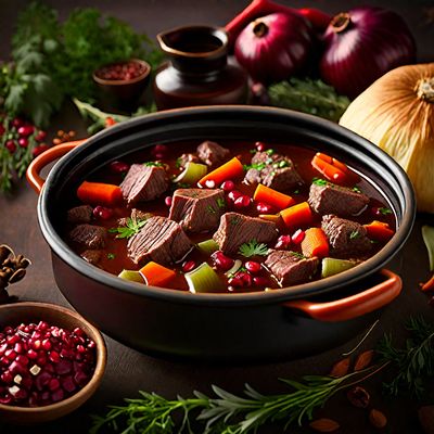 Beef Bourguignon with a Middle Eastern Twist