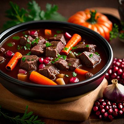 Beef Bourguignon with a Middle Eastern Twist