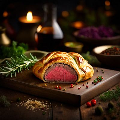 Beef Wellington with a Middle Eastern Twist