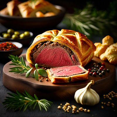 Beef Wellington with a Middle Eastern Twist