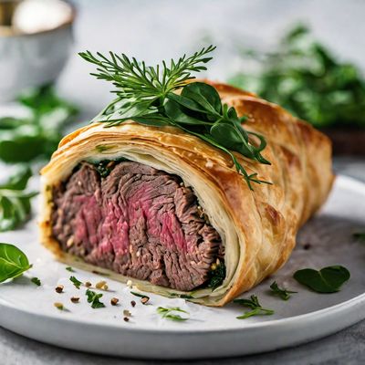 Greek-style Beef Wellington