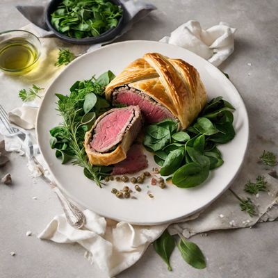 Greek-style Beef Wellington