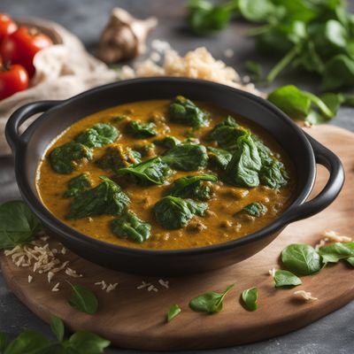 Belizean Spinach and Cheese Curry