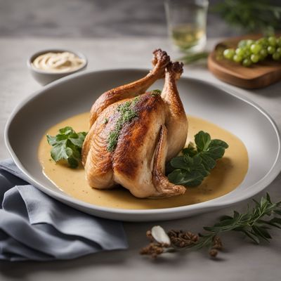 Bermudian-style Roasted Guineafowl with Mascarpone Sauce