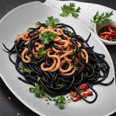 Black Ink Squid Spaghetti