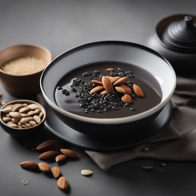 Black Sesame and Almond Soup