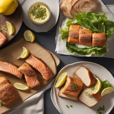 Bocadillo de Salmon with Lemon Aioli