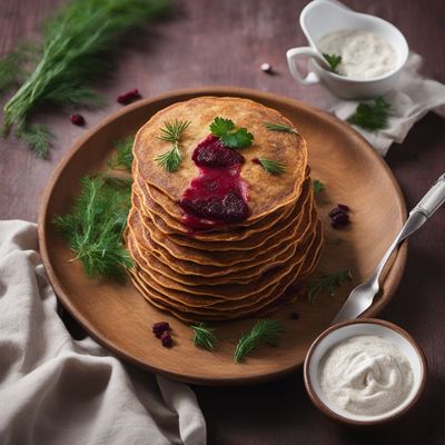 Bortsoki - Russian Beetroot Pancakes