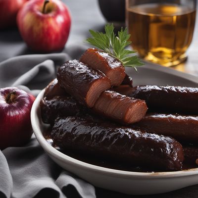 Boudin Noir aux Pommes with Caramelized Onions