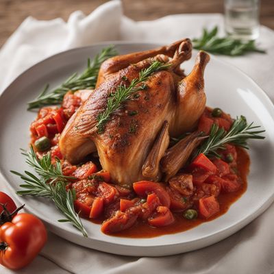 Braised Rabbit with Tomato and Herbs