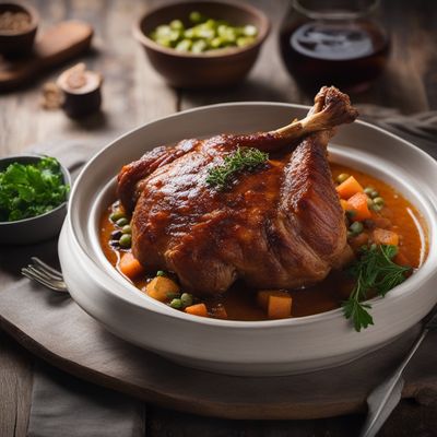 Brazilian-style Pork Shank with Root Mash