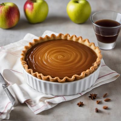 British Apple and Caramel Tart