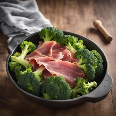 Broccoli and Prosciutto Bake