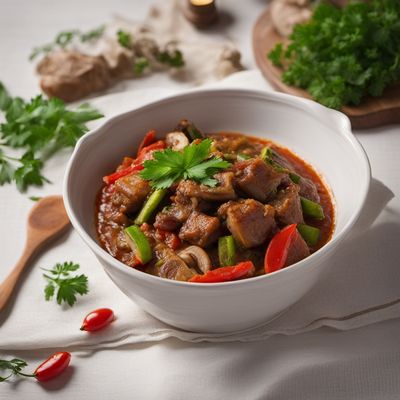 Bulgarian Kavarma with Pork and Vegetables