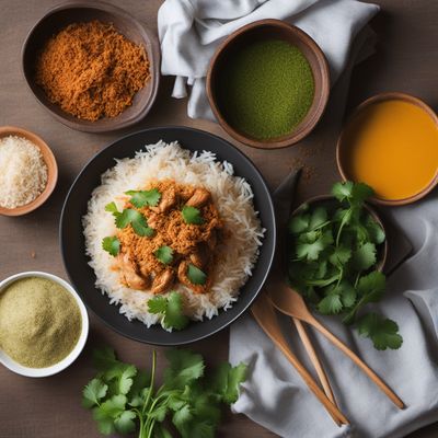 Burmese Coconut Rice with Chicken