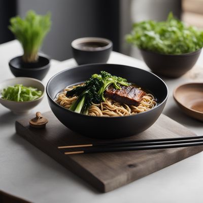 Burnt Miso Ramen with Charred Vegetables