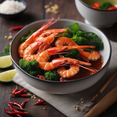 Butterfly Prawns with Spicy Garlic Sauce