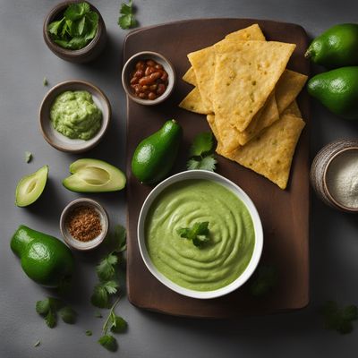 Cachapa with Queso de Mano and Guasacaca Sauce