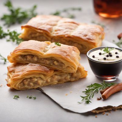 Cajun-style Cheese Strudel